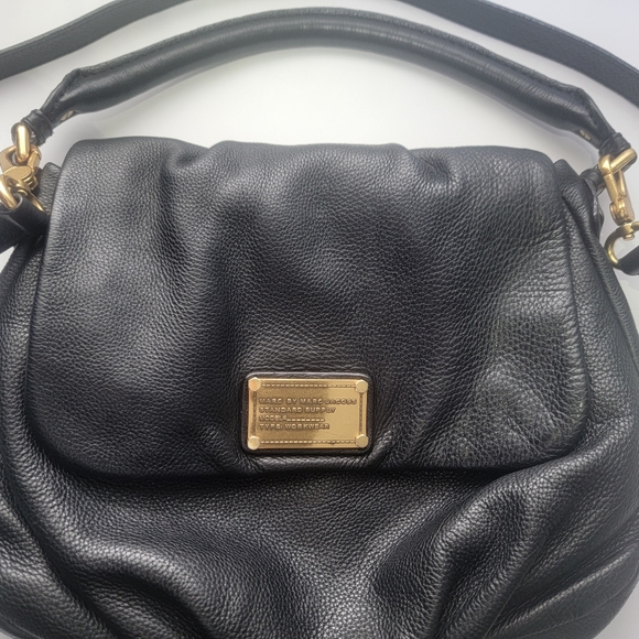 Marc Jacobs Black Classic Q Lil Ukita Pebbled Leather Crossbody - Picture 3 of 7